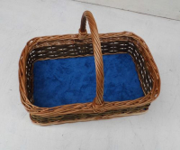 Passender Korb fr Rollador und Gehwagen in Tablettform, Deko blau