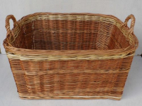 Holzlager, Holzkorb mit Holzboden extra breit