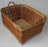 Holzlager, Holzkorb mit Holzboden extra breit