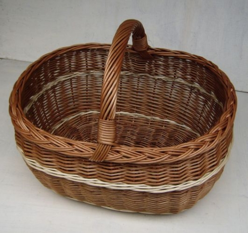 Schöner Weidenkorb mit Henkel, handarbeit - Korbwerkstatt