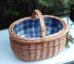 Einkaufskorb oval mit Innenfutter