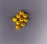 1 Stück Holzperle 7mm gelb