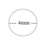 4mm starkes Rundpeddig Meterware als Stöpsel für Achteckgeflecht