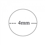 4mm starkes Rundpeddig Meterware als Stpsel fr Achteckgeflecht